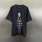 Balenciaga Optical cotton short-sleeved T-shirt Black