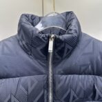 Dior Oblique Down Jacket Navy Blue Technical Jacquard - Image 9