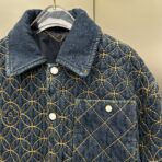 Louis Vuitton Embroidered Denim Blouson jacket from the Fall-Winter 2025 collection - Image 7