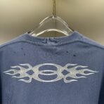 Balenciaga Burning Unity oversized T-shirt in washed-out blue vintage cotton jersey - Image 7