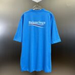 Balenciaga Political Campaign large-fit T-shirt in blue cotton. - Image 6