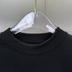 Balenciaga Flame Short Sleeve T-Shirt in washed-out black cotton-jersey - Image 4