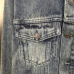 Balenciaga Deconstructed Denim Jacket in a faded blue wash - Image 11