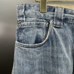 Balenciaga logo-embroidered wide-leg jeans in light blue cotton denim - Image 12