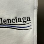 Balenciaga Political Campaign cotton-jersey shorts in White - Image 6