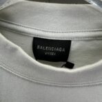Balenciaga White Oversized Cotton Alien T-Shirt - Image 11