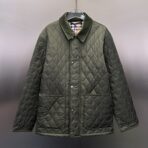 Burberry Quilted Nylon Barn Jacket Olive Green