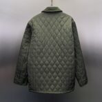 Burberry Quilted Nylon Barn Jacket Olive Green - Image 3