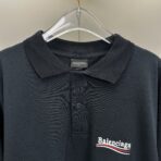 Balenciaga logo-embroidered Polo Shirt | Black - Image 7