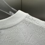 Louis Vuitton Monogram Pointelle Cotton Pullover in white - Image 4