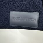 Louis Vuitton Leather Patch Fleece Blouson Black - Image 10