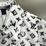 Louis Vuitton Graphic Monogram Shirt in a black and white colorway. - Image 5