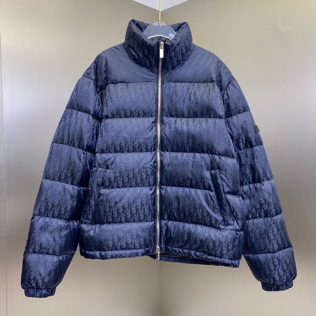 7eb75cfe Dior Jacquard Oblique Jacket Navy - Image 1