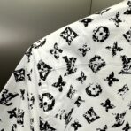 Louis Vuitton Graphic Monogram Shirt in a black and white colorway. - Image 6
