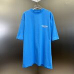 Balenciaga Political Campaign large-fit T-shirt in blue cotton.