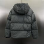 Prada Re-Nylon Hooded Down Jacket Dark Gray - Image 7