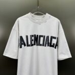 Balenciaga New Tape Type T-shirt Medium Fit in Black and White - Image 8