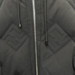 Fendi Puffer Jacket All-Over Embossed FF Logo Pattern - Image 13