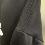 Balenciaga Layered Sports cotton sweatshirt in black with a white logo print - Image 6