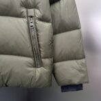 Burberry Side Logo Down Jacket Khaki - Image 11