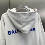 Balenciaga Logo-Embroidered Zip-Up Hoodie - Image 9
