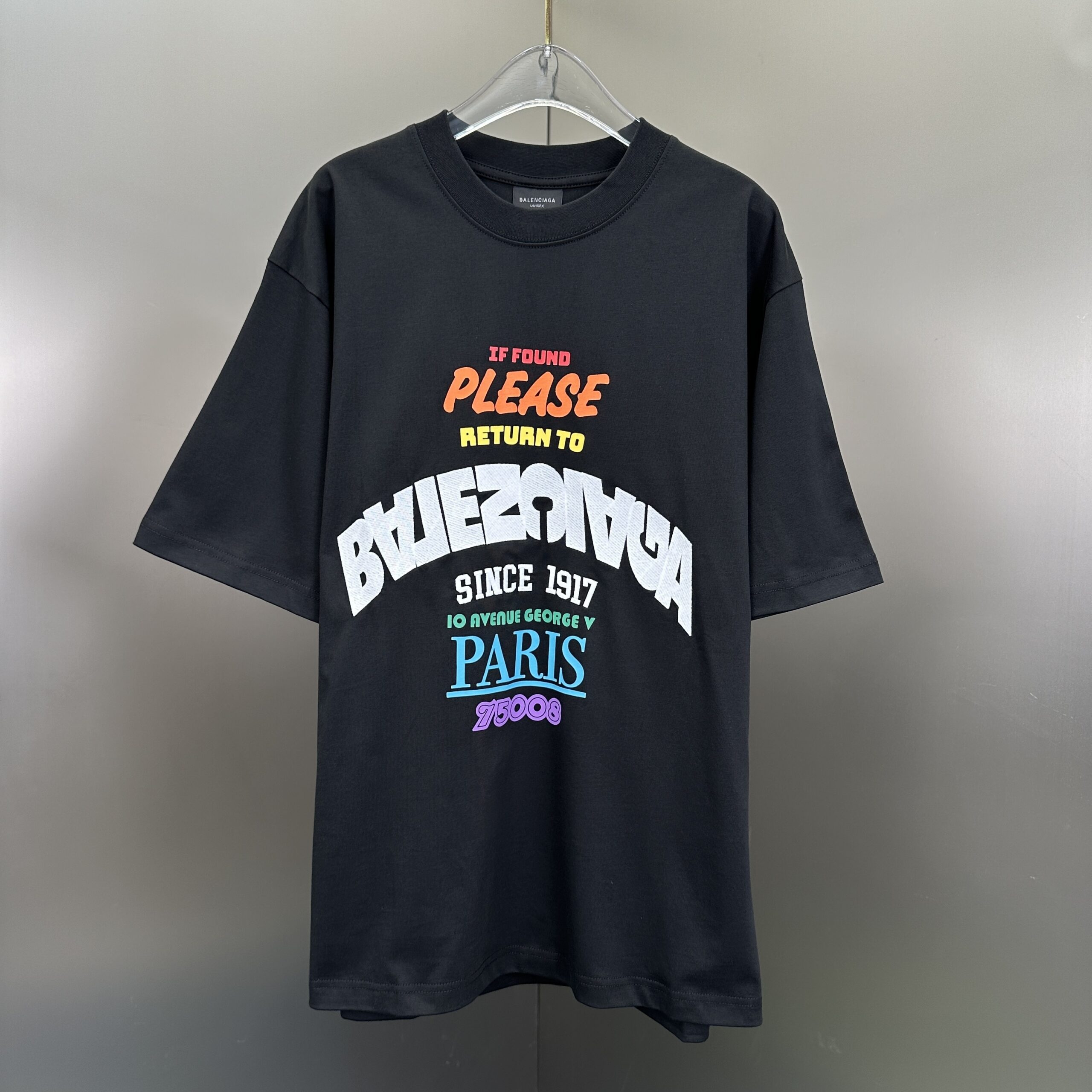 907c0fc5 Balenciaga Please Return T-Shirt - Image 1