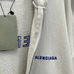 Balenciaga Logo-Embroidered Zip-Up Hoodie - Image 6