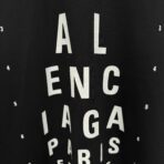 Balenciaga Optical cotton short-sleeved T-shirt Black - Image 10