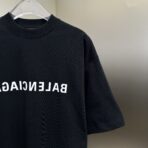 Balenciaga Mirror Logo T-shirt in black cotton jersey. - Image 10