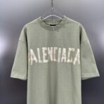 Balenciaga New Tape Type T-shirt Medium Fit in Haki - Image 12