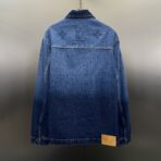 Louis Vuitton organic denim workwear overshirt with a tonal gradient effect - Image 8