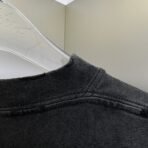 Balenciaga Tape Type Medium Fit T-shirt in faded washed navy cotton jersey - Image 17