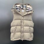 Burberry Detachable Sleeve Puffer Jacket & Vest Beige - Image 7