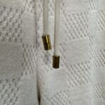 Louis Vuitton Damier French Terry Shorts in pale beige cotton. - Image 8