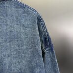 Balenciaga Deconstructed Denim Jacket in a faded blue wash - Image 7