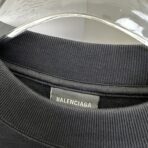 Balenciaga Layered Sports cotton sweatshirt in black with a white logo print - Image 8