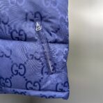Gucci Down Vest With Monogram Navy - Image 7