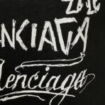 Balenciaga DIY Metal T-shirt in black with white print. - Image 6