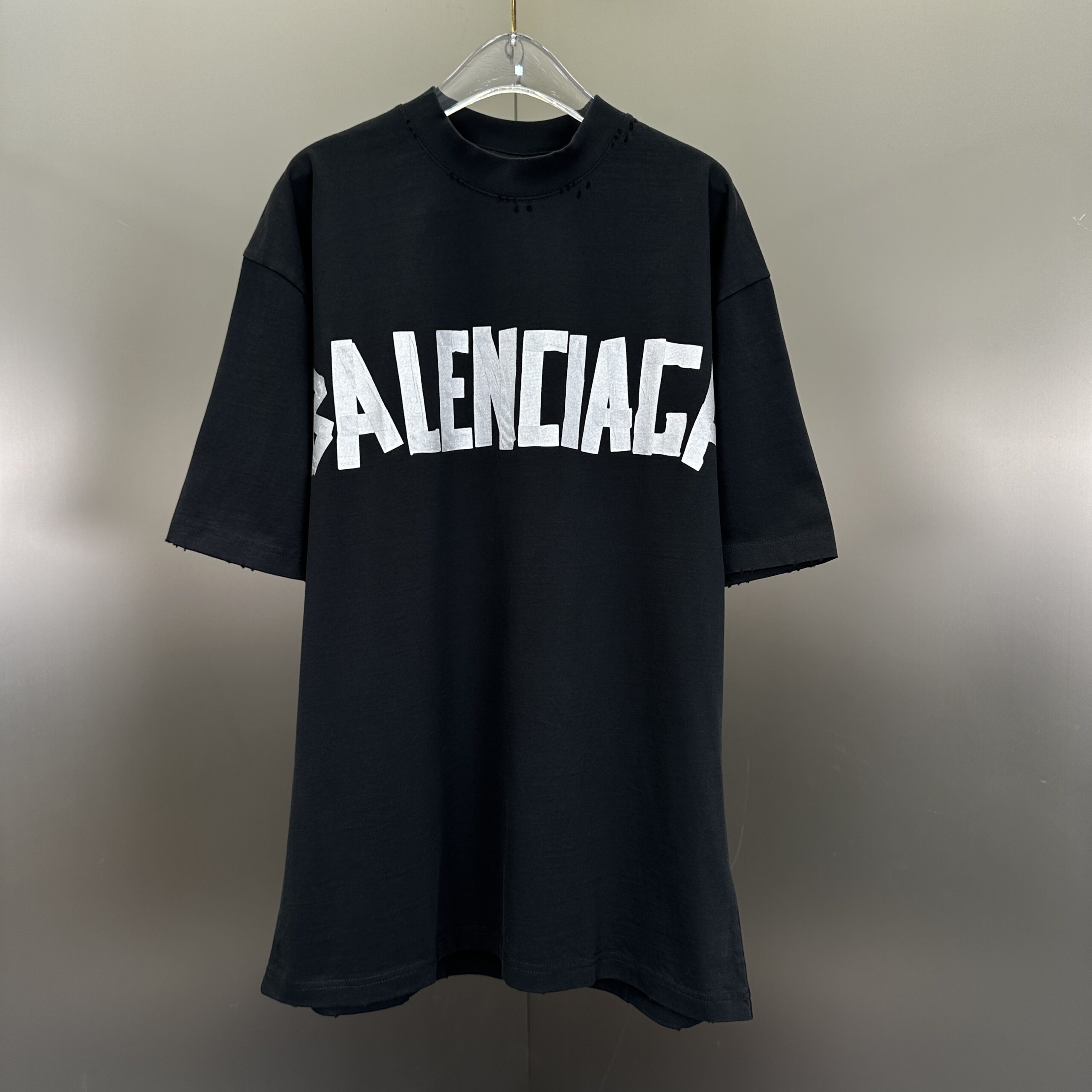 9baedc20 Balenciaga New Tape Type T-shirt Medium Fit in Black - Image 1