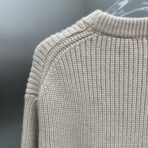 Louis Vuitton Graphic Knitted Crewneck sweater in a beige/cream color - Image 5