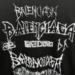 Balenciaga DIY Metal T-shirt in black with white print. - Image 10