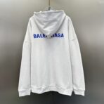 Balenciaga Logo-Embroidered Zip-Up Hoodie - Image 4