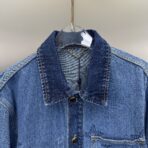 Louis Vuitton organic denim workwear overshirt with a tonal gradient effect - Image 12