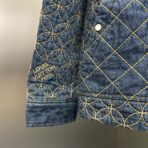 Louis Vuitton Embroidered Denim Blouson jacket from the Fall-Winter 2025 collection - Image 9