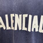 Balenciaga Tape Type Medium Fit T-shirt in faded washed navy cotton jersey - Image 11