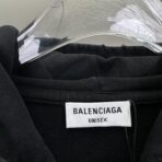 Balenciaga BB Paris Icon medium fit hoodie in black with a washed-out effect - Image 13