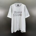 Balenciaga Camiseta Fashion Designer White