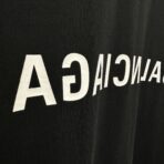 Balenciaga Mirror Logo T-shirt in black cotton jersey. - Image 12