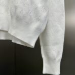 Louis Vuitton Monogram Pointelle Cotton Pullover in white - Image 9