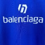 Balenciaga Paris Soccer T-Shirt Blue - Image 9